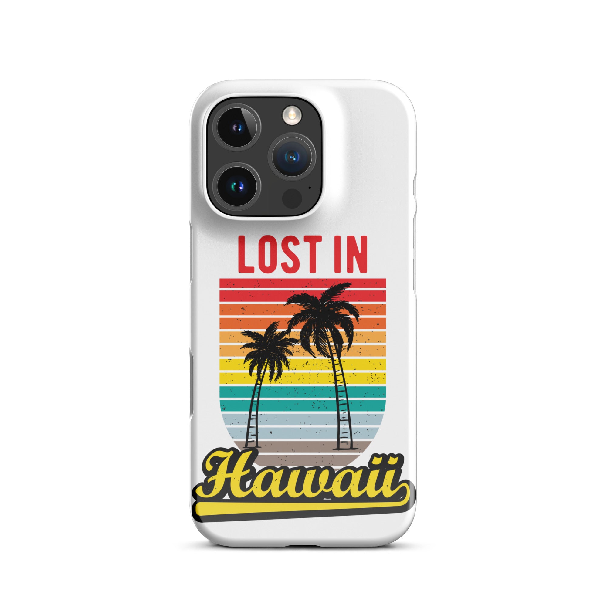 Cover iPhone Resistente – Compatibile con Ricarica Wireless – Design Lost in Hawaii-Biiply
