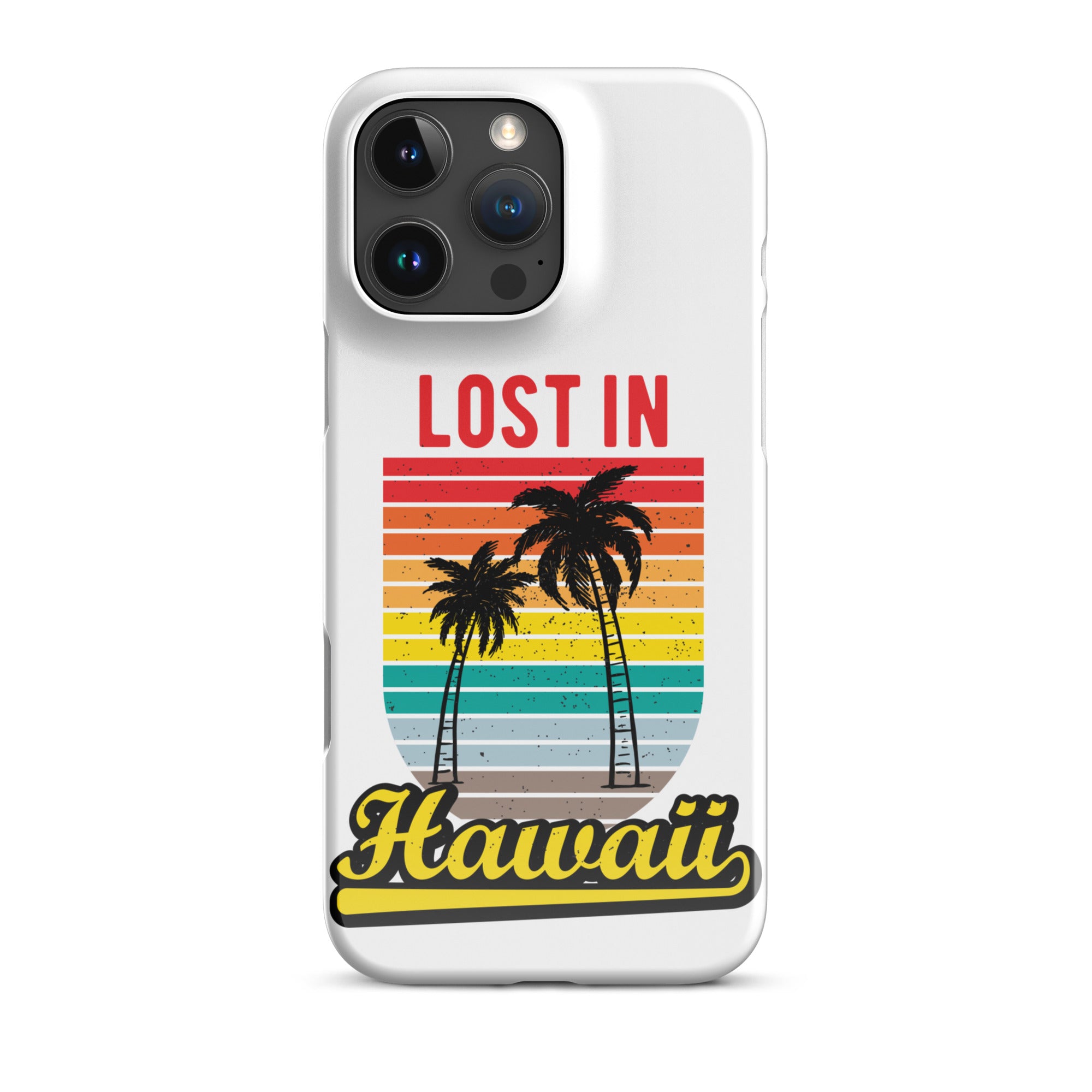 Cover iPhone Resistente – Compatibile con Ricarica Wireless – Design Lost in Hawaii-Biiply