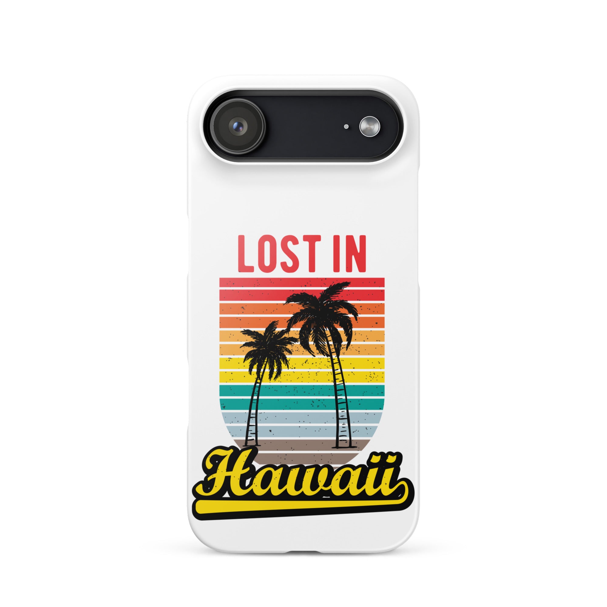 Cover iPhone Resistente – Compatibile con Ricarica Wireless – Design Lost in Hawaii-Biiply