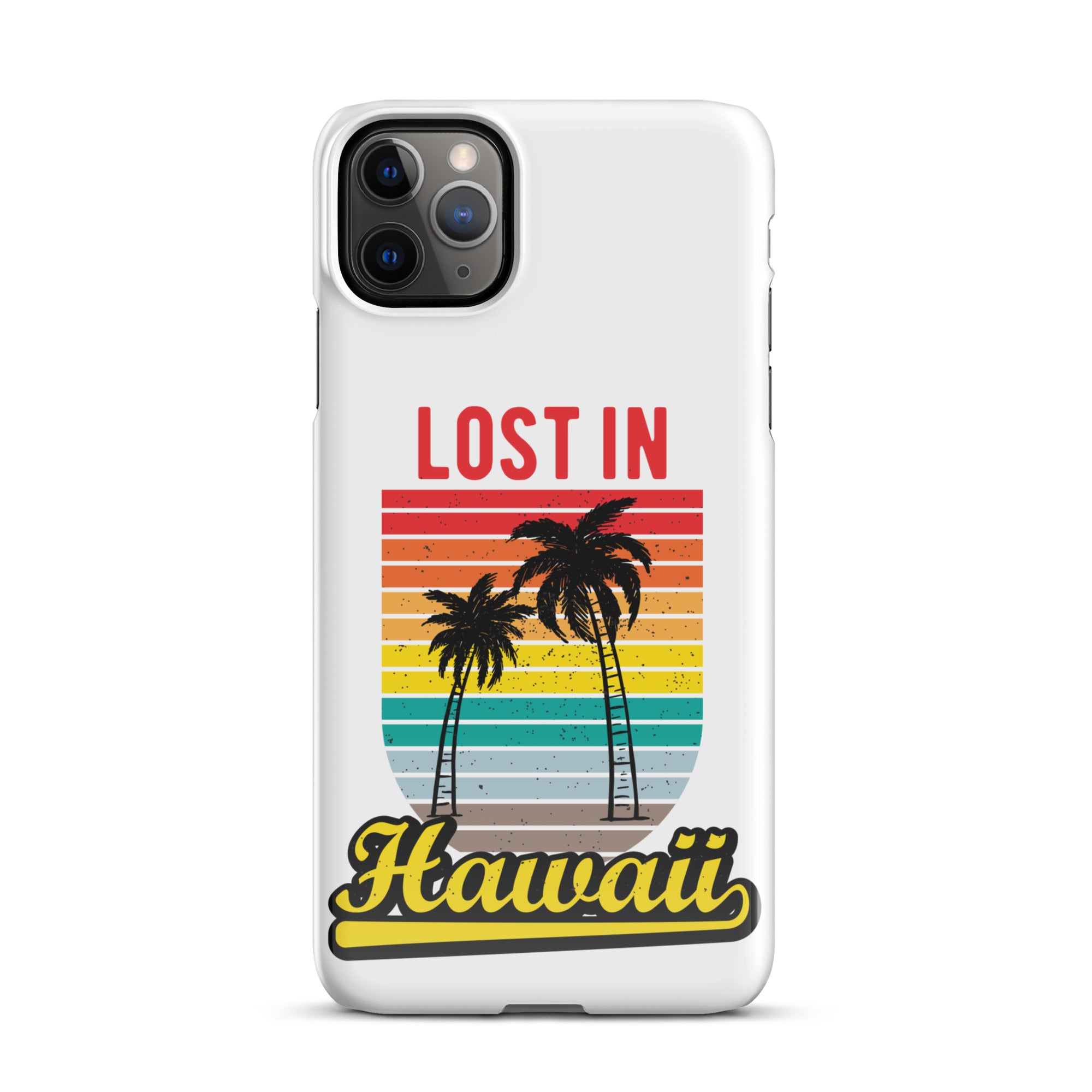 Cover iPhone Resistente – Compatibile con Ricarica Wireless – Design Lost in Hawaii-Biiply