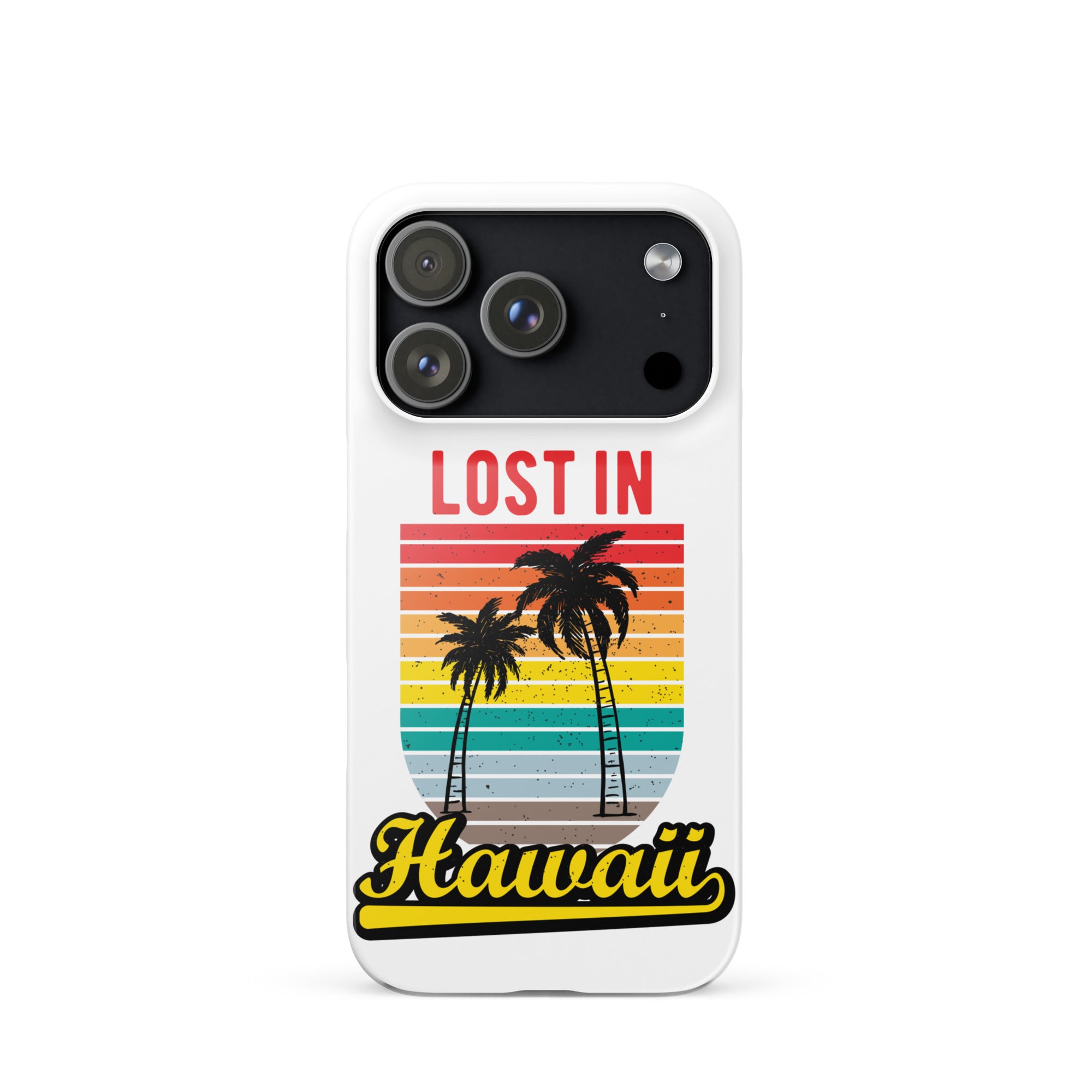 Cover iPhone Resistente – Compatibile con Ricarica Wireless – Design Lost in Hawaii-Biiply