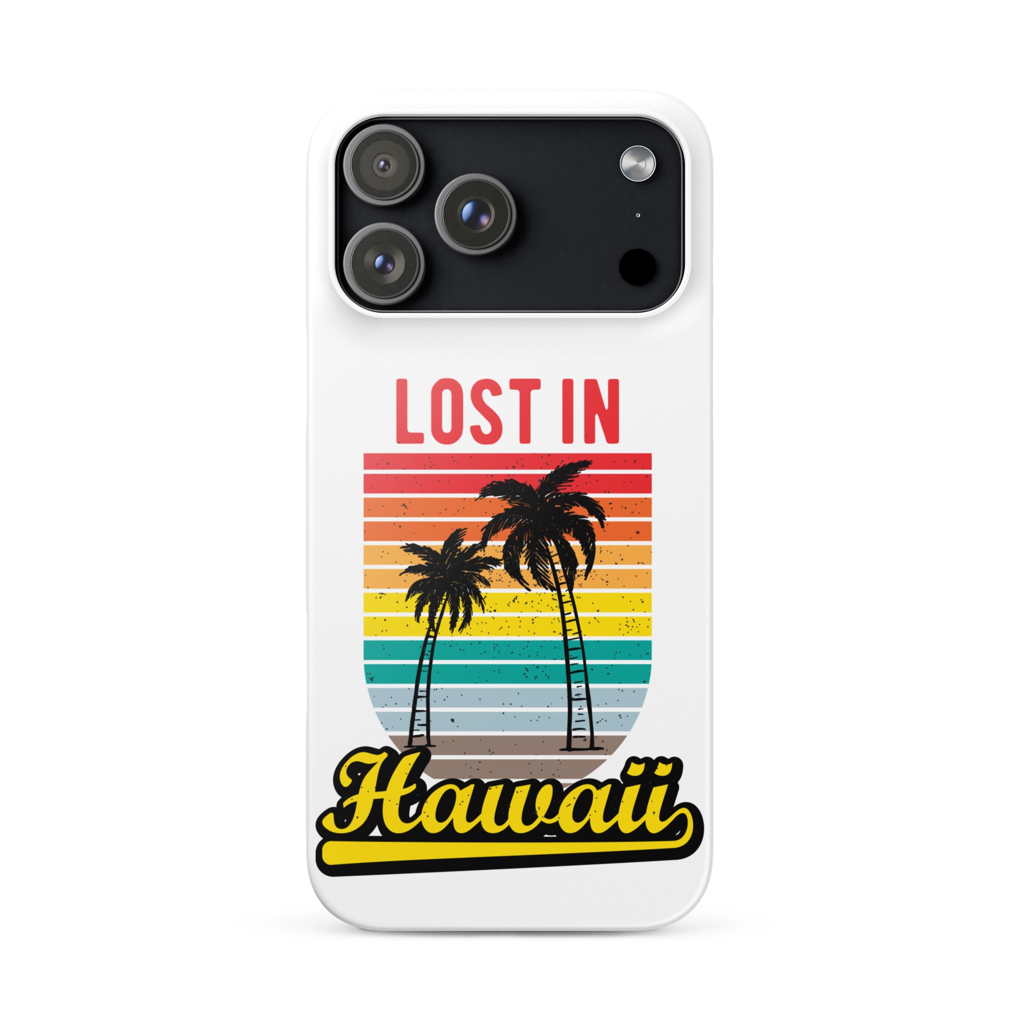 Cover iPhone Resistente – Compatibile con Ricarica Wireless – Design Lost in Hawaii-Biiply