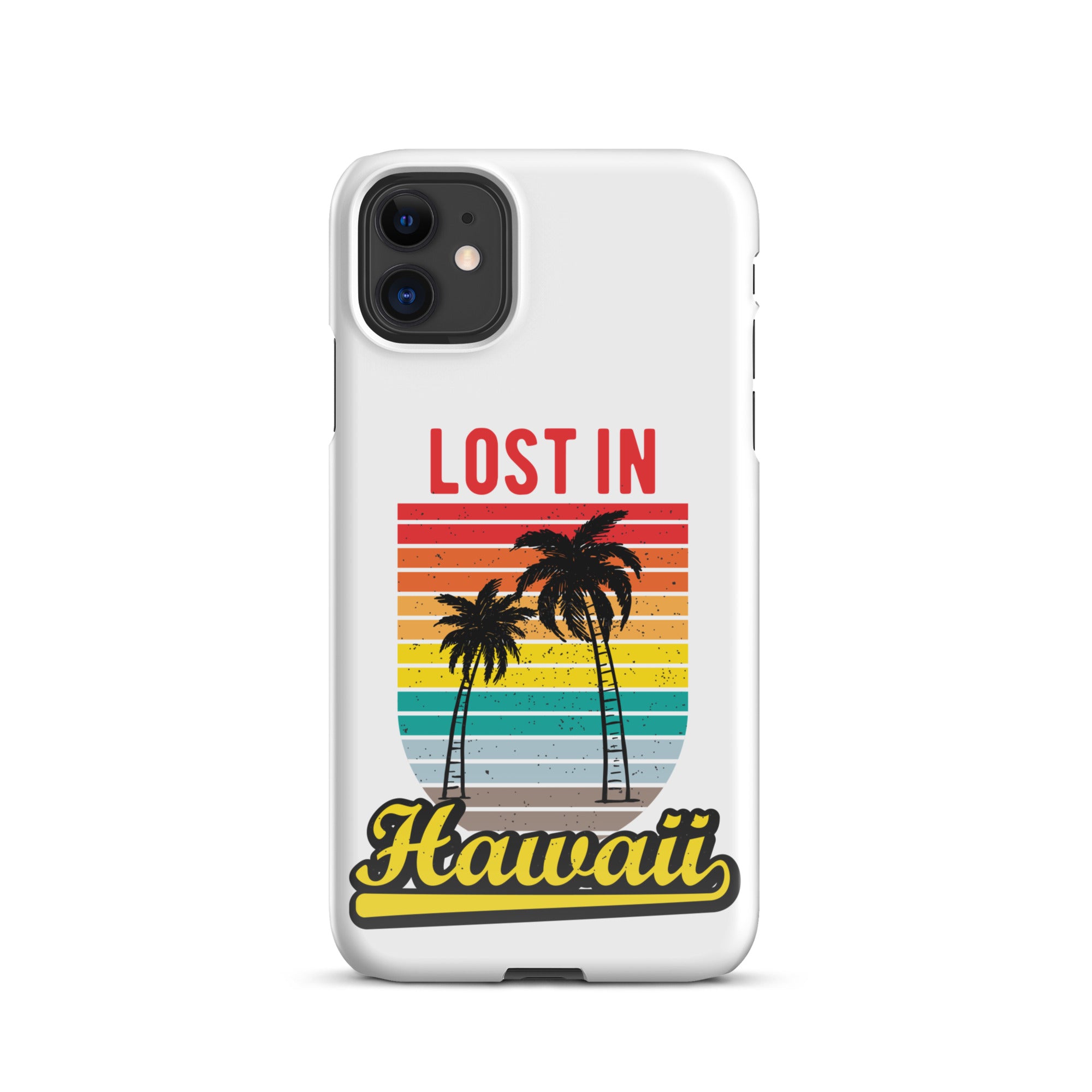 Cover iPhone Resistente – Compatibile con Ricarica Wireless – Design Lost in Hawaii-Biiply