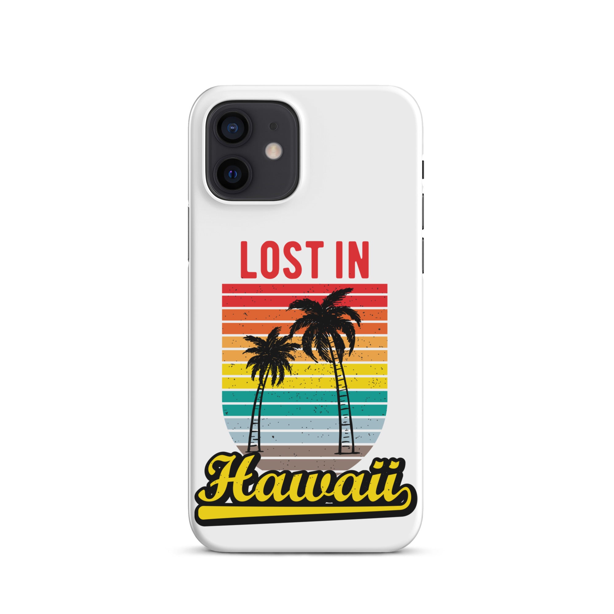 Cover iPhone Resistente – Compatibile con Ricarica Wireless – Design Lost in Hawaii-Biiply