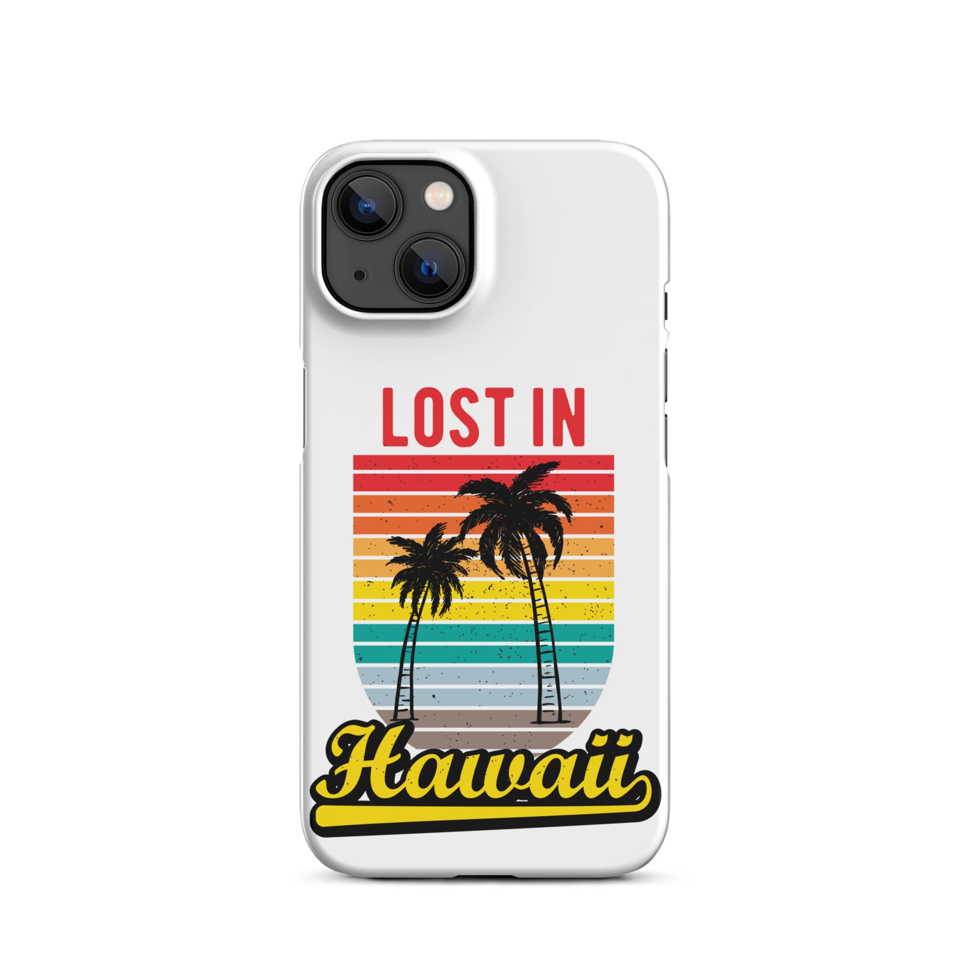 Cover iPhone Resistente – Compatibile con Ricarica Wireless – Design Lost in Hawaii-Biiply