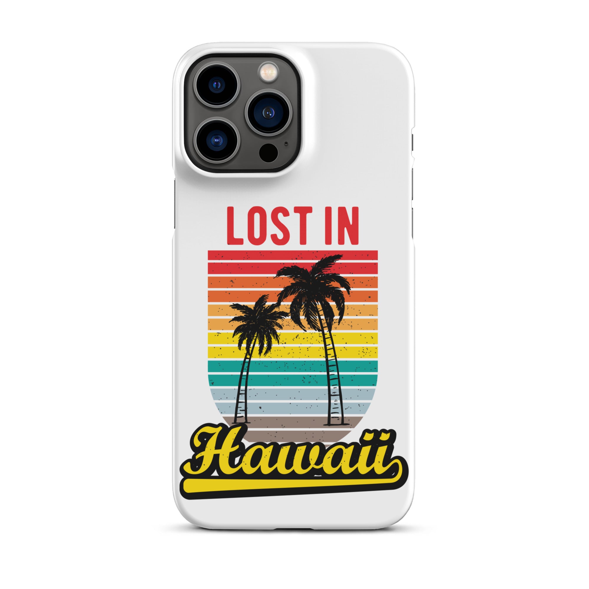 Cover iPhone Resistente – Compatibile con Ricarica Wireless – Design Lost in Hawaii-Biiply