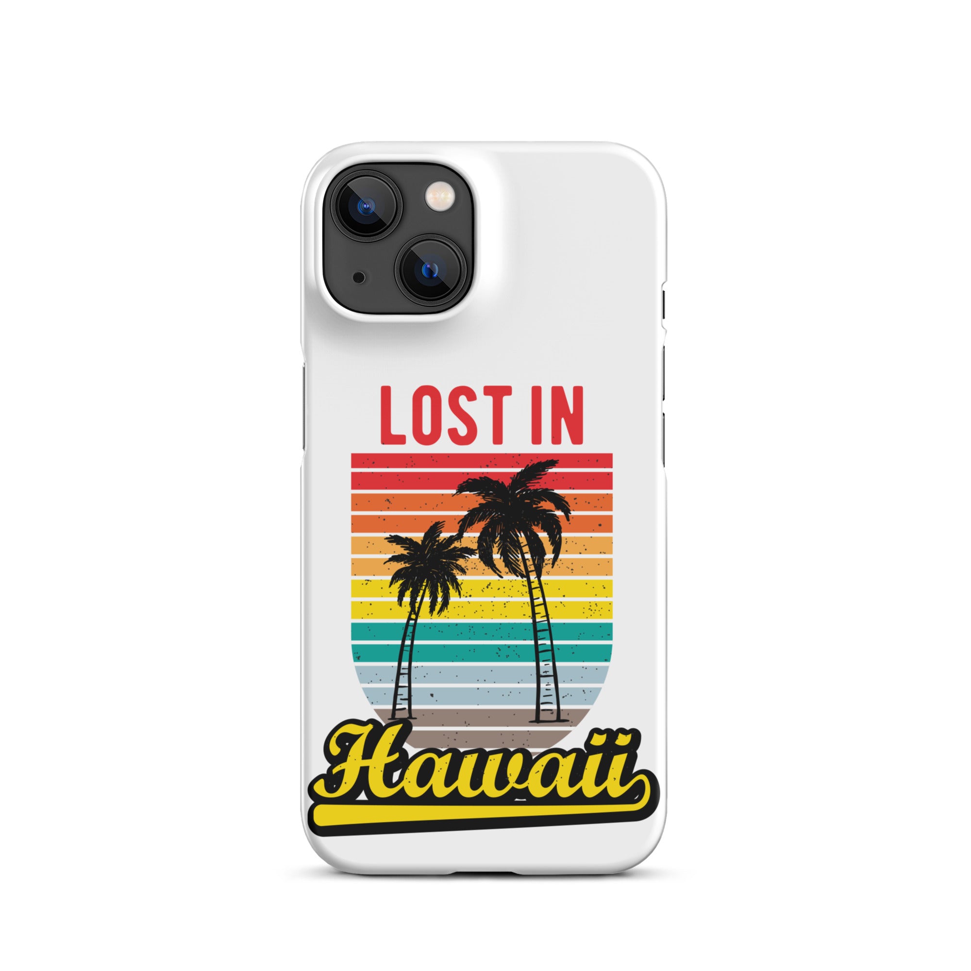 Cover iPhone Resistente – Compatibile con Ricarica Wireless – Design Lost in Hawaii-Biiply