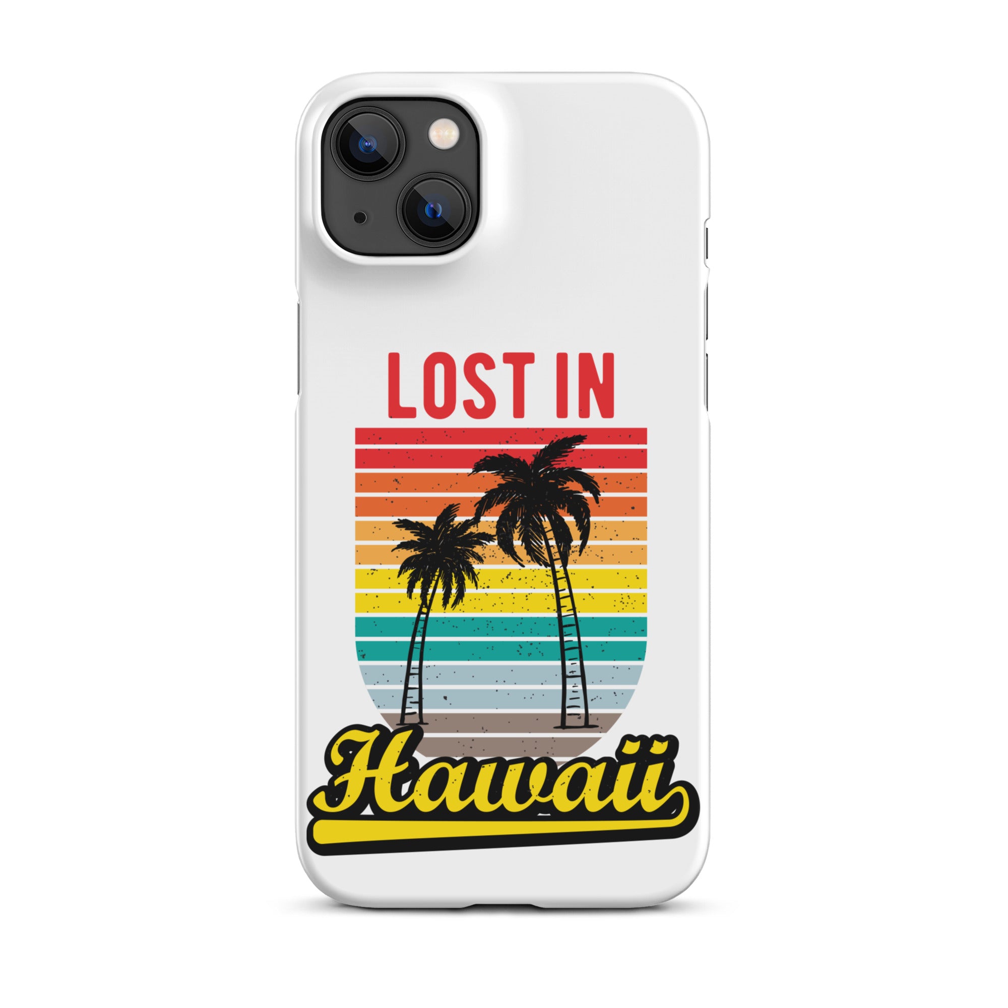Cover iPhone Resistente – Compatibile con Ricarica Wireless – Design Lost in Hawaii-Biiply