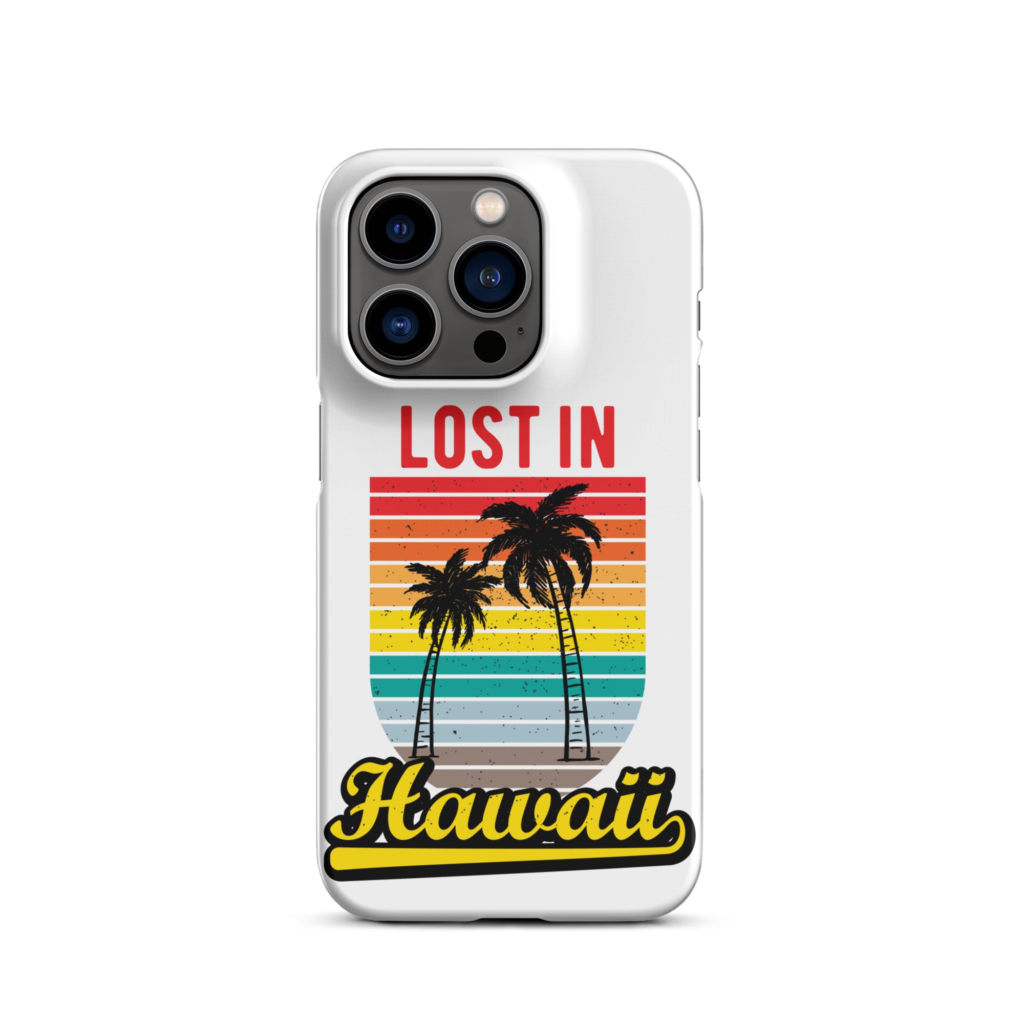 Cover iPhone Resistente – Compatibile con Ricarica Wireless – Design Lost in Hawaii-Biiply