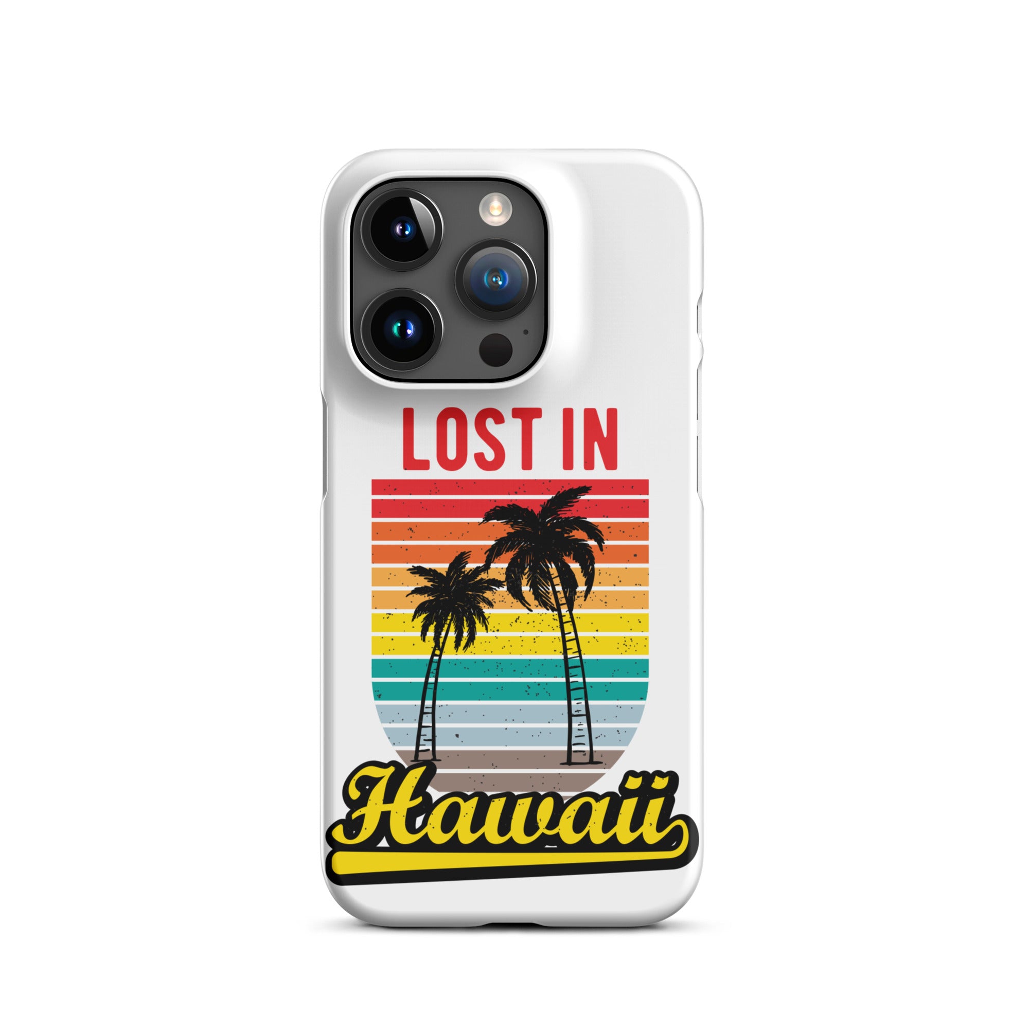 Cover iPhone Resistente – Compatibile con Ricarica Wireless – Design Lost in Hawaii-Biiply