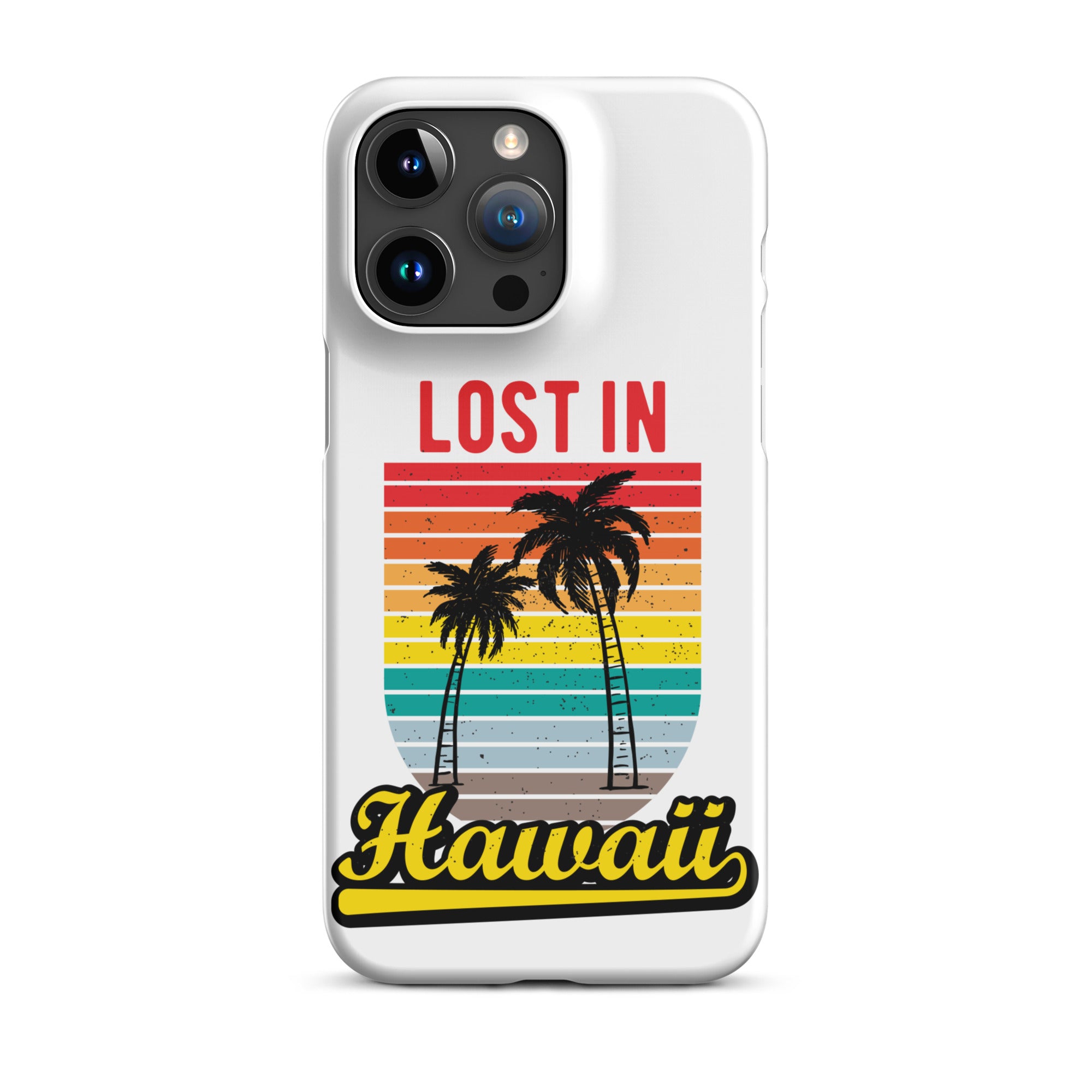 Cover iPhone Resistente – Compatibile con Ricarica Wireless – Design Lost in Hawaii-Biiply
