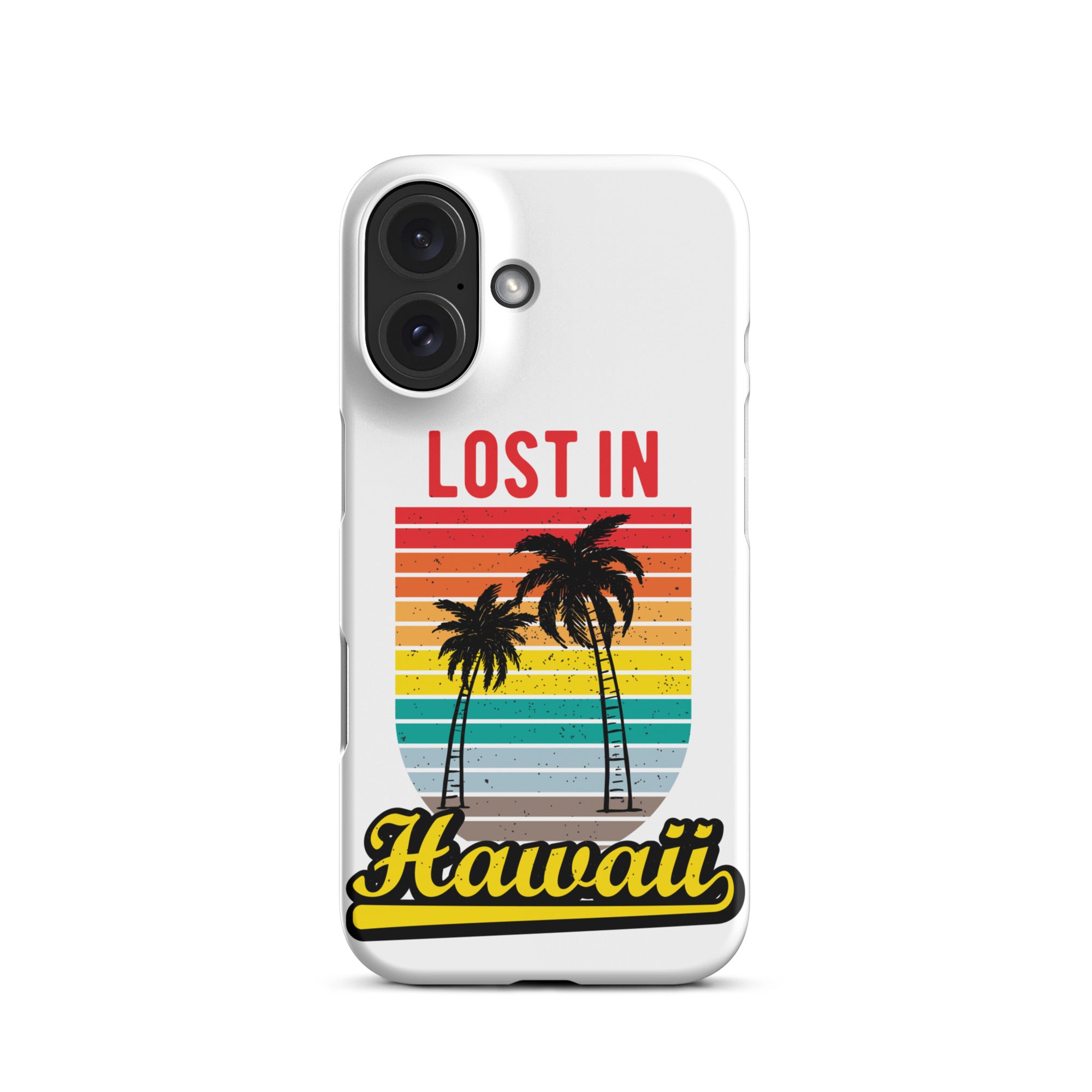 Cover iPhone Resistente – Compatibile con Ricarica Wireless – Design Lost in Hawaii-Biiply