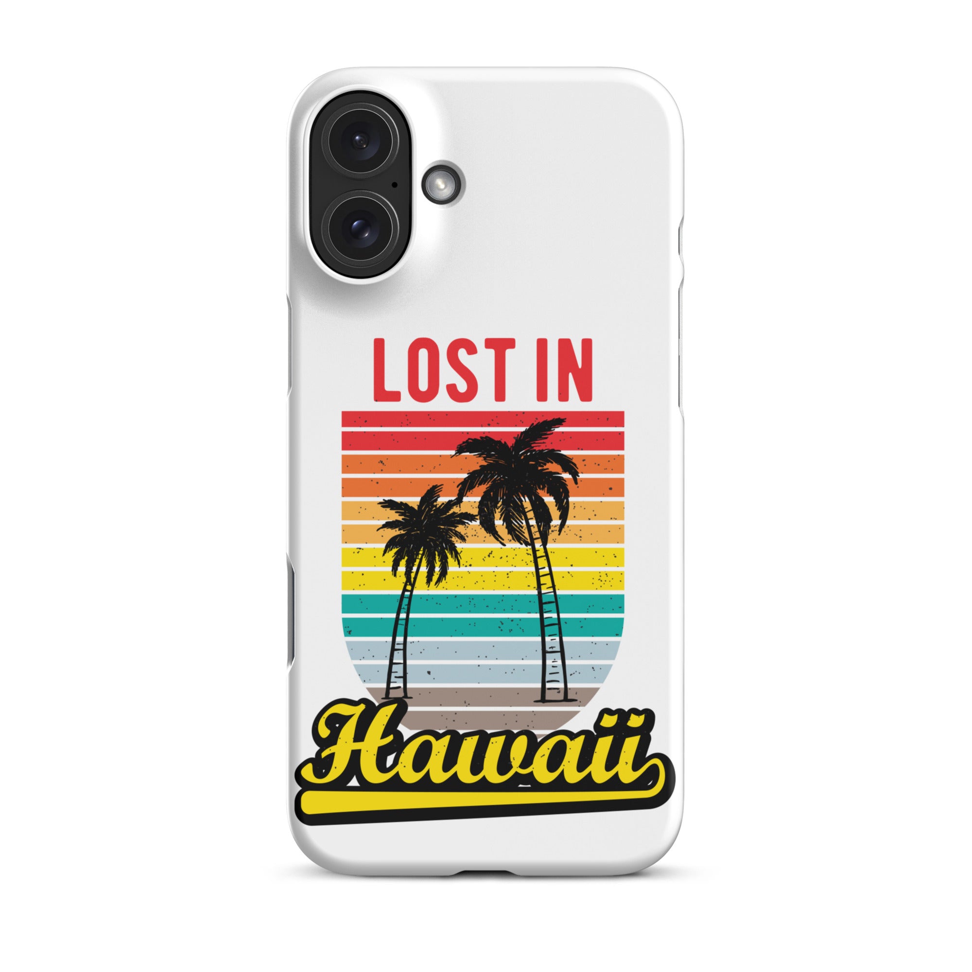 Cover iPhone Resistente – Compatibile con Ricarica Wireless – Design Lost in Hawaii-Biiply