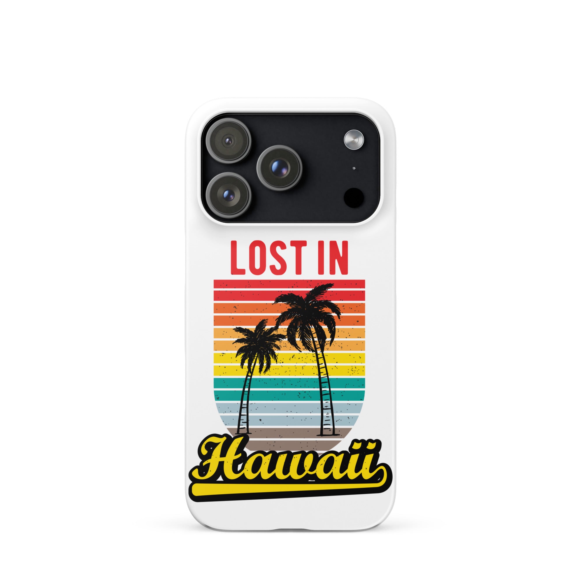 Cover iPhone Resistente – Compatibile con Ricarica Wireless – Design Lost in Hawaii-Biiply