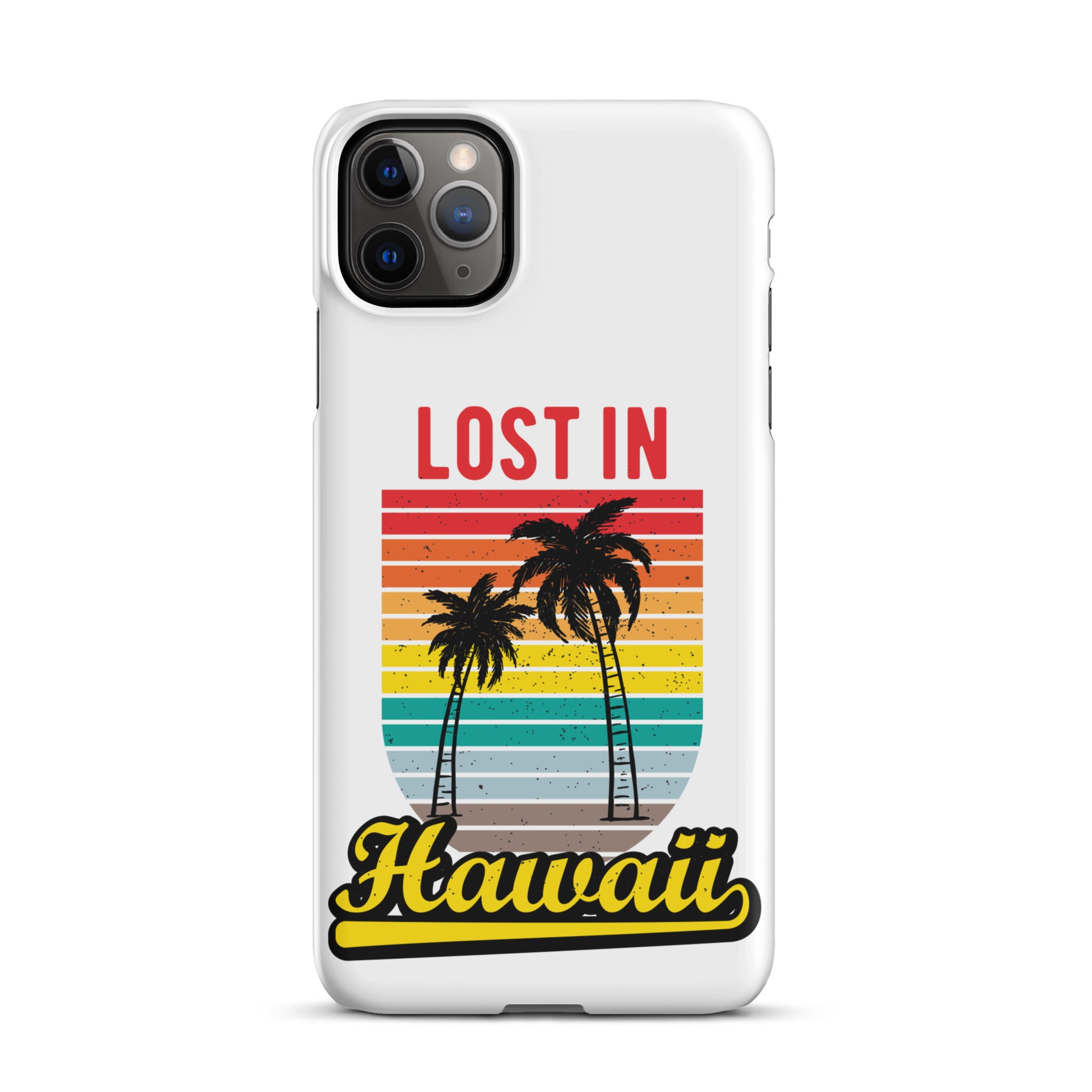 Cover iPhone Resistente – Compatibile con Ricarica Wireless – Design Lost in Hawaii-Biiply