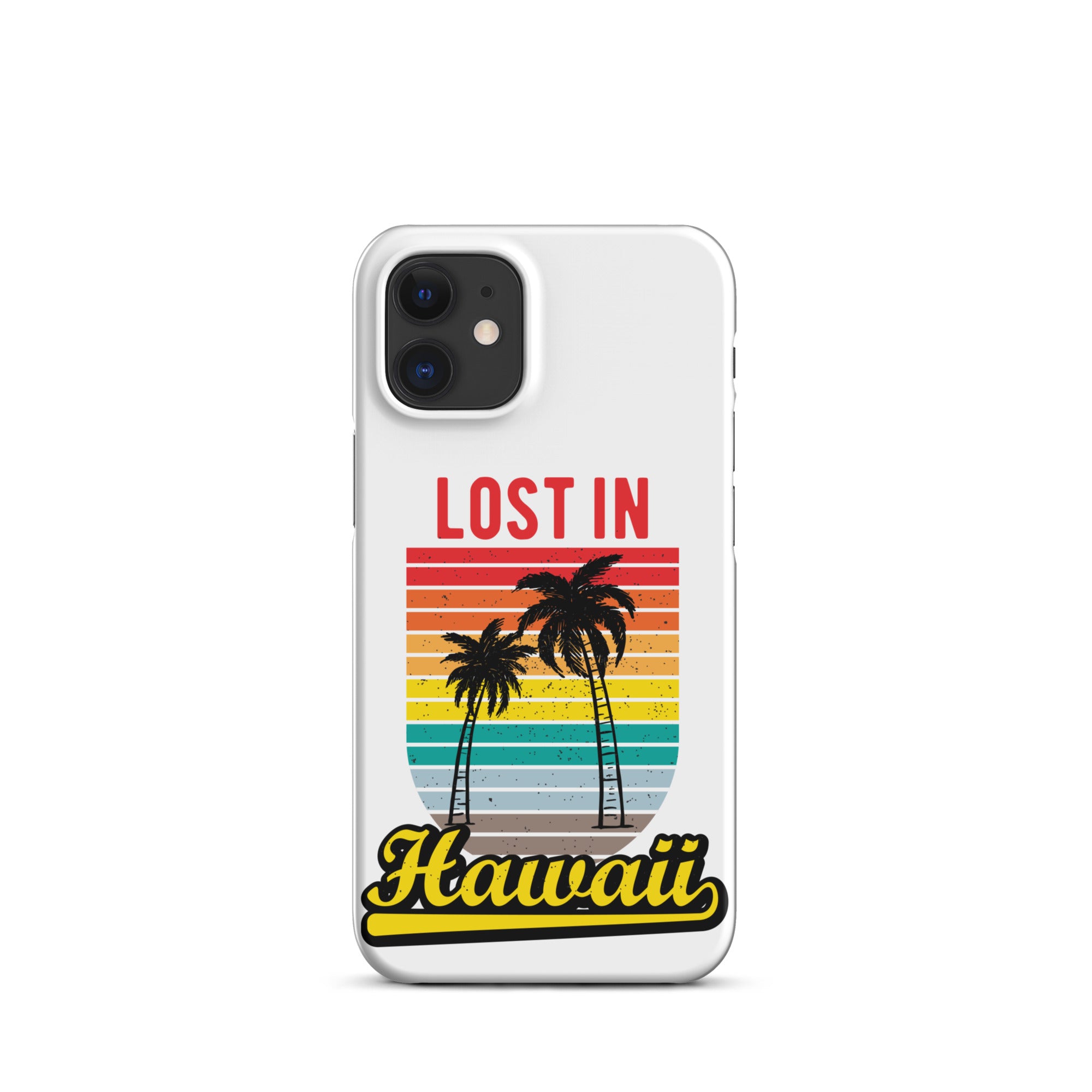 Cover iPhone Resistente – Compatibile con Ricarica Wireless – Design Lost in Hawaii-Biiply