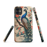 Cover iPhone Resistente – Compatibile con Ricarica Wireless – Design Pavone