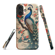 Cover iPhone Resistente – Compatibile con Ricarica Wireless – Design Pavone-Biiply