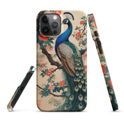 Cover iPhone Resistente – Compatibile con Ricarica Wireless – Design Pavone-Biiply