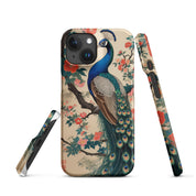 Cover iPhone Resistente – Compatibile con Ricarica Wireless – Design Pavone-Biiply