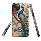Cover iPhone Resistente – Compatibile con Ricarica Wireless – Design Pavone-Biiply