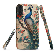 Cover iPhone Resistente – Compatibile con Ricarica Wireless – Design Pavone-Biiply