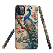 Cover iPhone Resistente – Compatibile con Ricarica Wireless – Design Pavone-Biiply