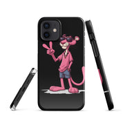 Cover iPhone Resistente – Compatibile con Ricarica Wireless – Design Pink Panter-Biiply