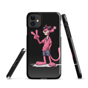 Cover iPhone Resistente – Compatibile con Ricarica Wireless – Design Pink Panter-Biiply