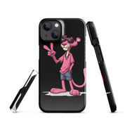 Cover iPhone Resistente – Compatibile con Ricarica Wireless – Design Pink Panter-Biiply