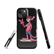 Cover iPhone Resistente – Compatibile con Ricarica Wireless – Design Pink Panter-Biiply