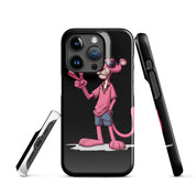 Cover iPhone Resistente – Compatibile con Ricarica Wireless – Design Pink Panter-Biiply