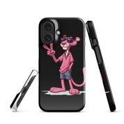 Cover iPhone Resistente – Compatibile con Ricarica Wireless – Design Pink Panter-Biiply