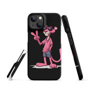 Cover iPhone Resistente – Compatibile con Ricarica Wireless – Design Pink Panter-Biiply