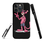 Cover iPhone Resistente – Compatibile con Ricarica Wireless – Design Pink Panter-Biiply
