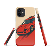 Cover iPhone Resistente – Compatibile con Ricarica Wireless – Design Tessa Rossa-Biiply