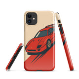 Cover iPhone Resistente – Compatibile con Ricarica Wireless – Design Tessa Rossa