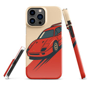 Cover iPhone Resistente – Compatibile con Ricarica Wireless – Design Tessa Rossa-Biiply