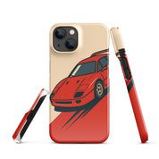 Cover iPhone Resistente – Compatibile con Ricarica Wireless – Design Tessa Rossa-Biiply
