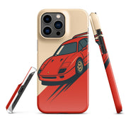 Cover iPhone Resistente – Compatibile con Ricarica Wireless – Design Tessa Rossa-Biiply