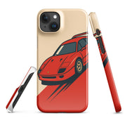 Cover iPhone Resistente – Compatibile con Ricarica Wireless – Design Tessa Rossa-Biiply