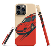 Cover iPhone Resistente – Compatibile con Ricarica Wireless – Design Tessa Rossa-Biiply