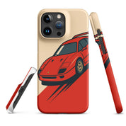 Cover iPhone Resistente – Compatibile con Ricarica Wireless – Design Tessa Rossa-Biiply