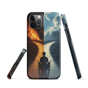 Cover iPhone Resistente – Compatibile con Ricarica Wireless – Design The origin choice-Biiply