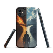 Cover iPhone Resistente – Compatibile con Ricarica Wireless – Design The origin choice-Biiply