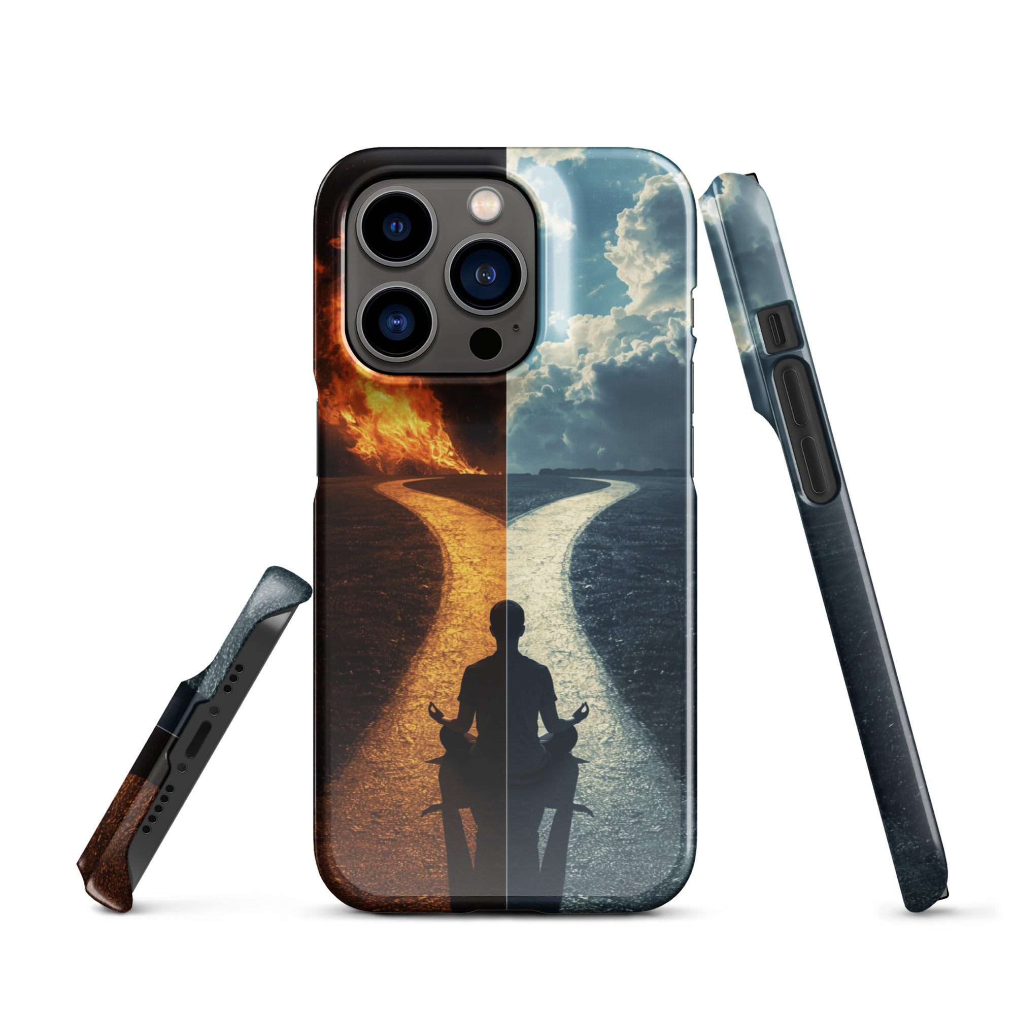 Cover iPhone Resistente – Compatibile con Ricarica Wireless – Design The origin choice-Biiply