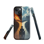 Cover iPhone Resistente – Compatibile con Ricarica Wireless – Design The origin choice-Biiply
