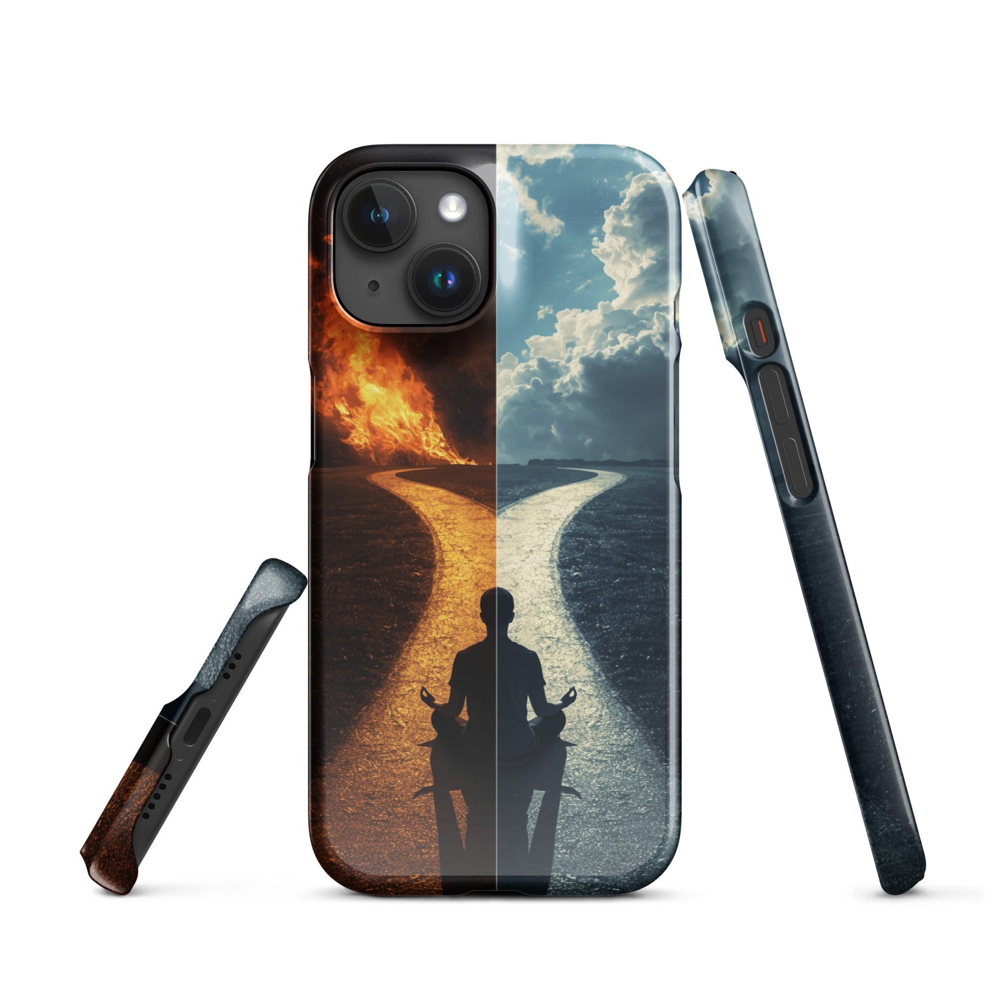 Cover iPhone Resistente – Compatibile con Ricarica Wireless – Design The origin choice-Biiply