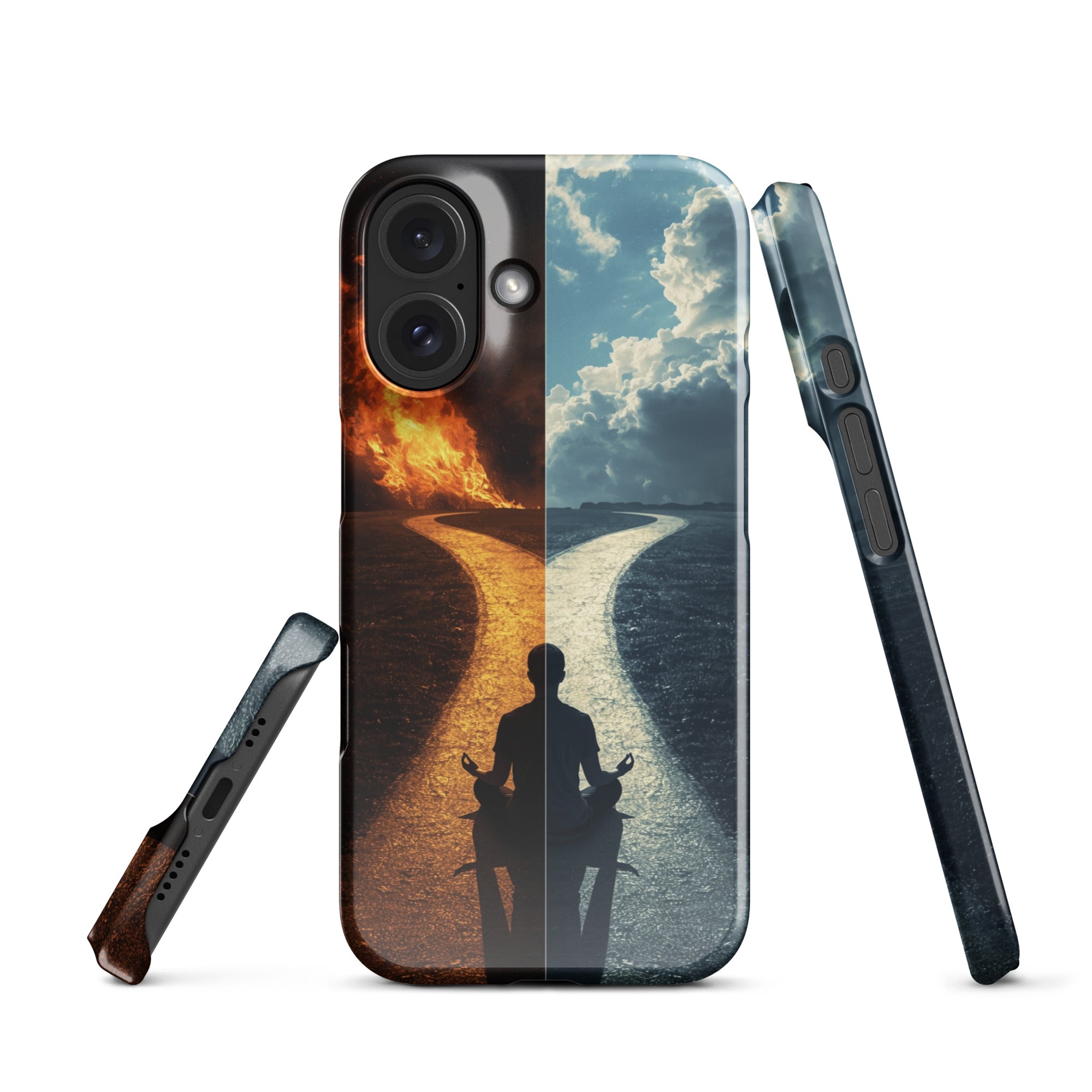 Cover iPhone Resistente – Compatibile con Ricarica Wireless – Design The origin choice-Biiply