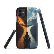 Cover iPhone Resistente – Compatibile con Ricarica Wireless – Design The origin choice-Biiply